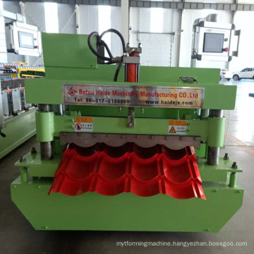 High speed glazed roof panel step tile roll forming machine price